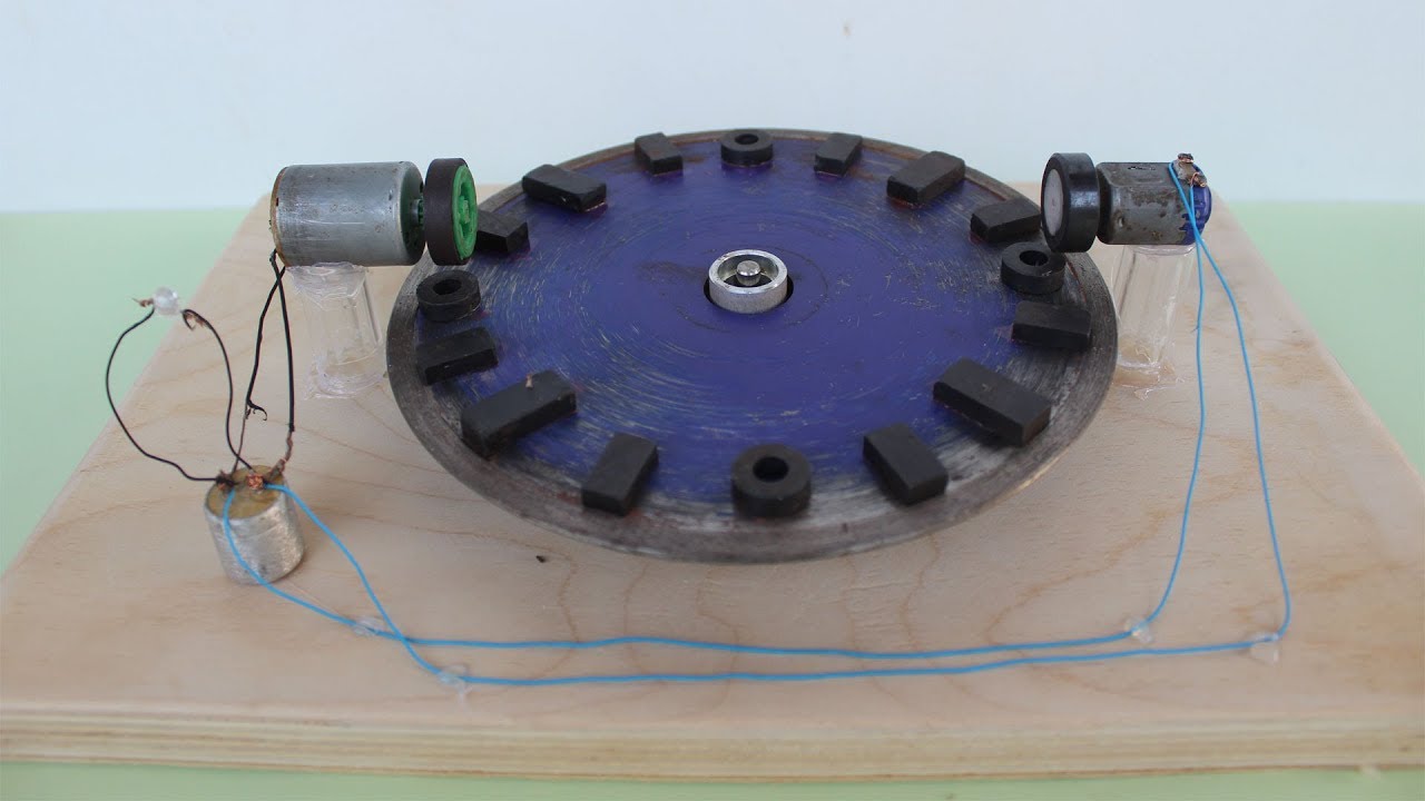Free Energy Wheel Generator Using Magnet