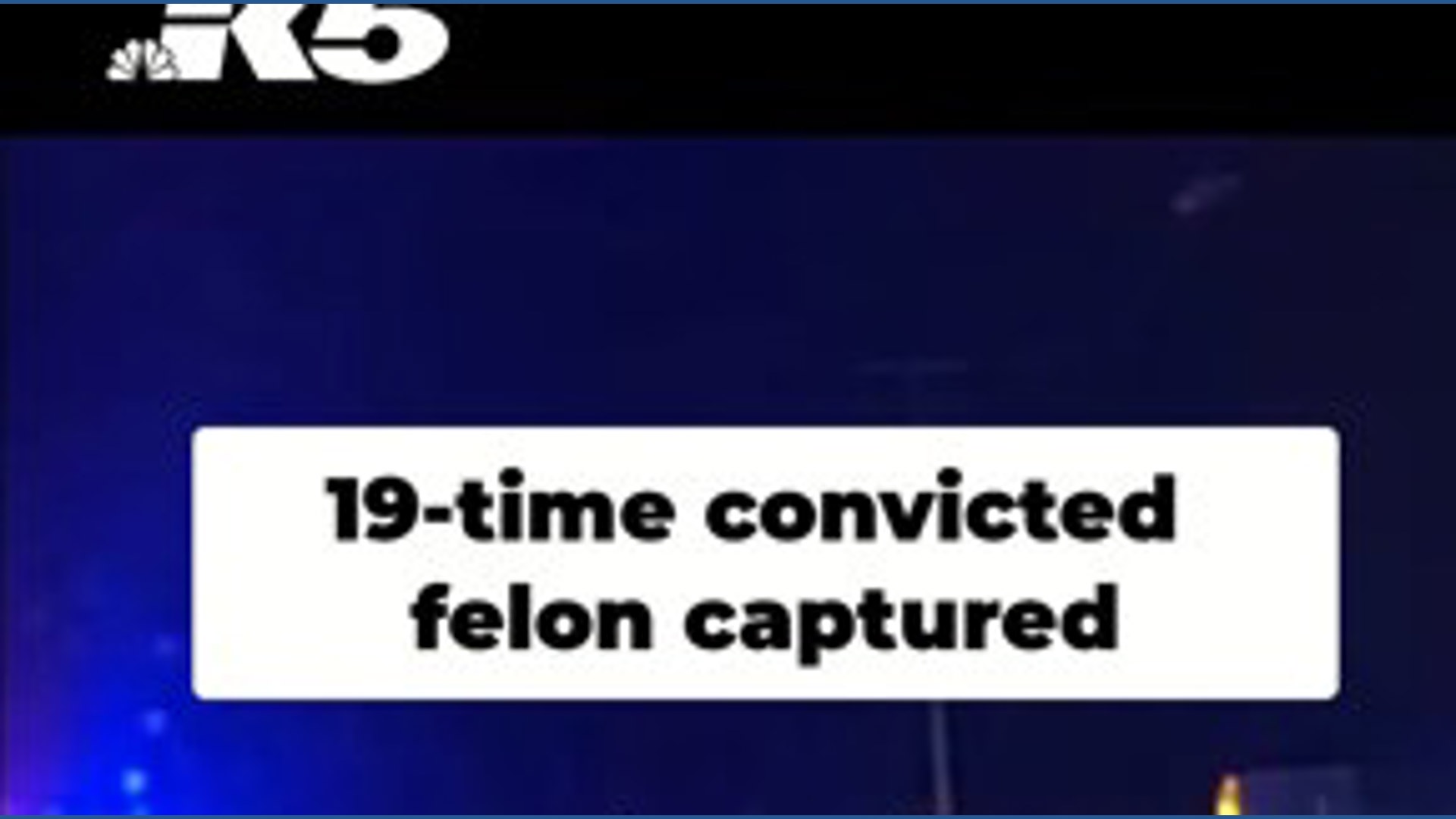 19-time convicted felon captured following pursuit in Thurston County