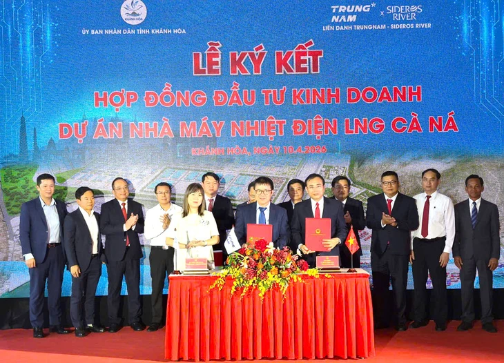Khánh Hòa ký kết hợp đồng đầu tư dự án nhà máy nhiệt điện LNG Cà Ná