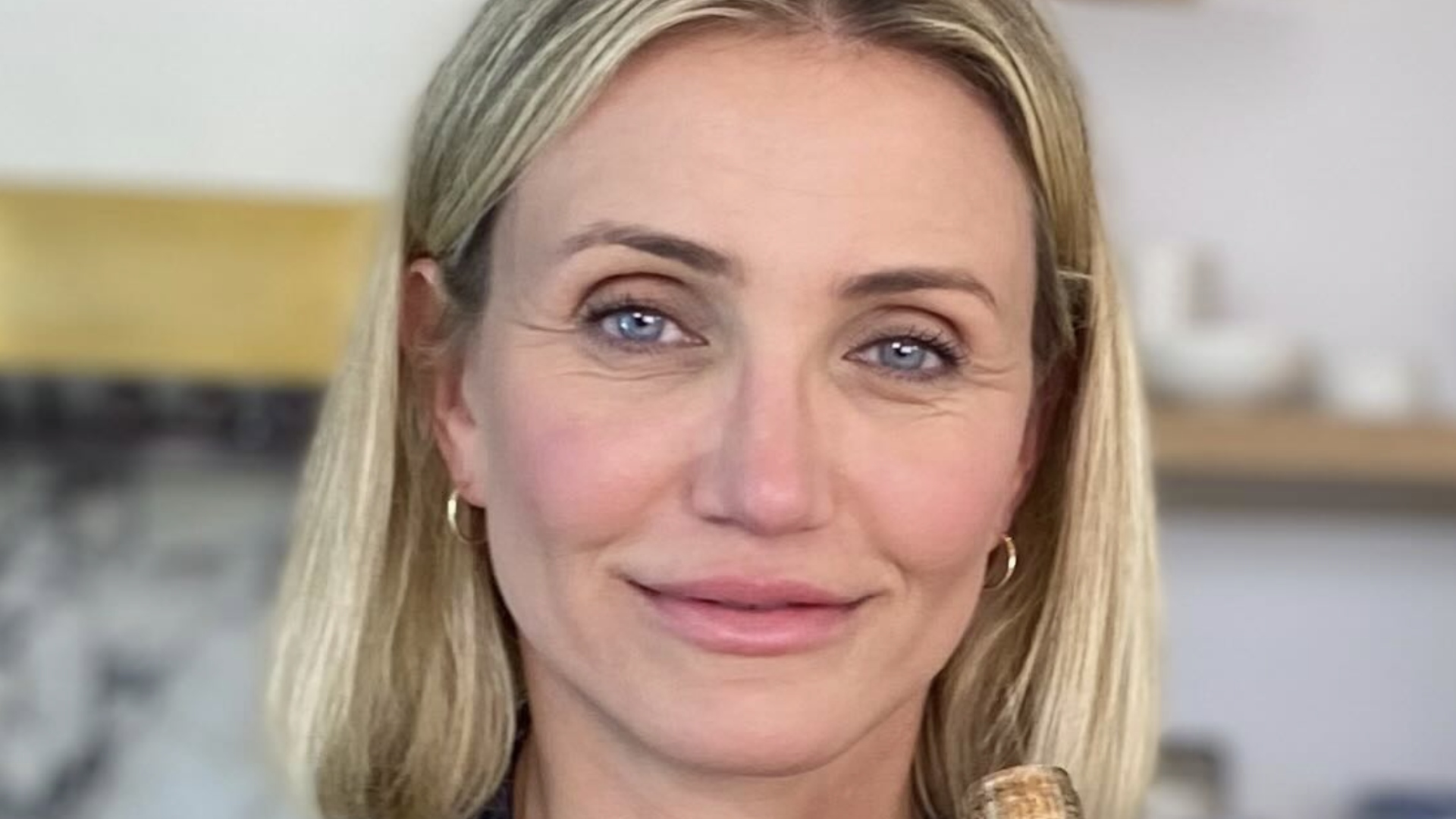 cameron diaz blue dress Ramy Brook Linda Wool Blend Sweater Midi Dress in Navy main image 0