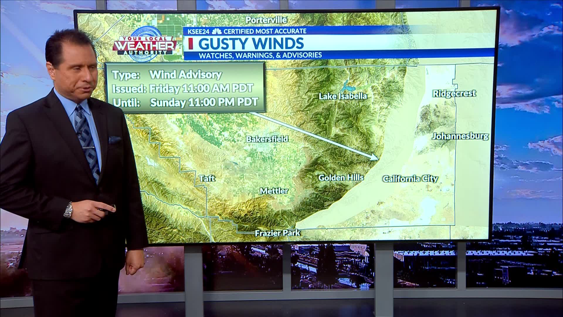 Friday South Valley forecast