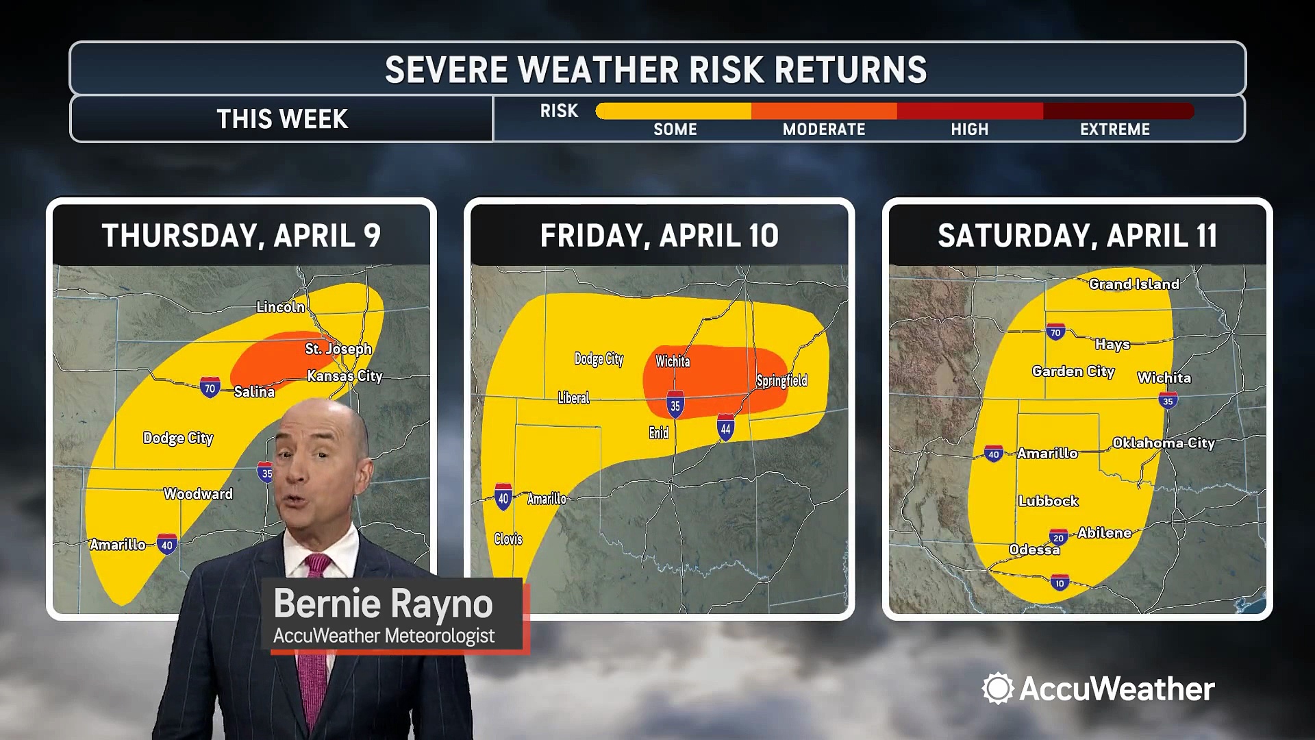 Some severe weather possible in the central US to end the work week