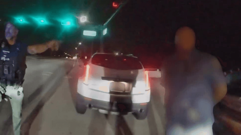 'Get away!' Bodycam shows Florida deputies leap as car slams patrol ...