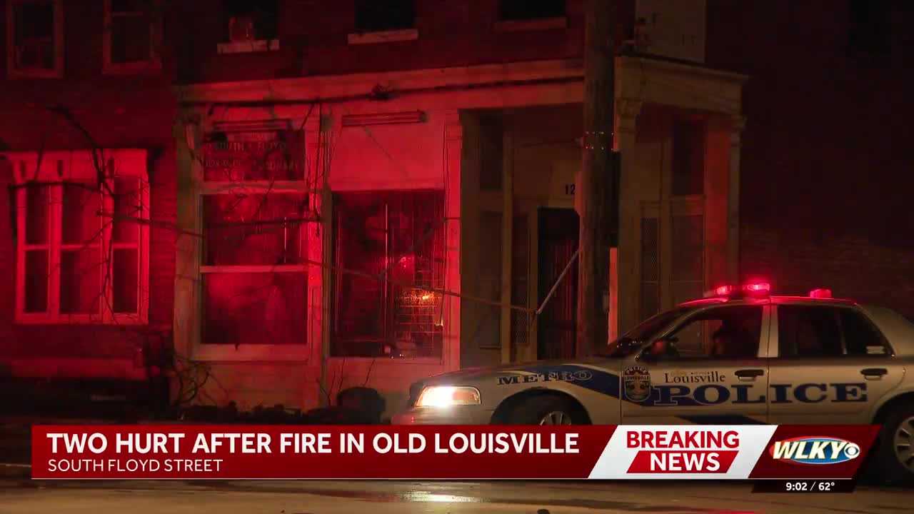 2 people hurt, including firefighter, in Old Louisville fire