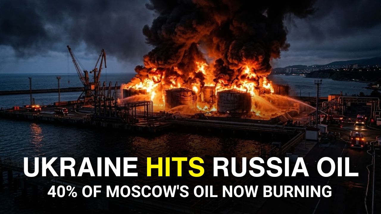 Ukraine strikes hard! Russian oil hub hit — 40% of Moscow’s exports ...