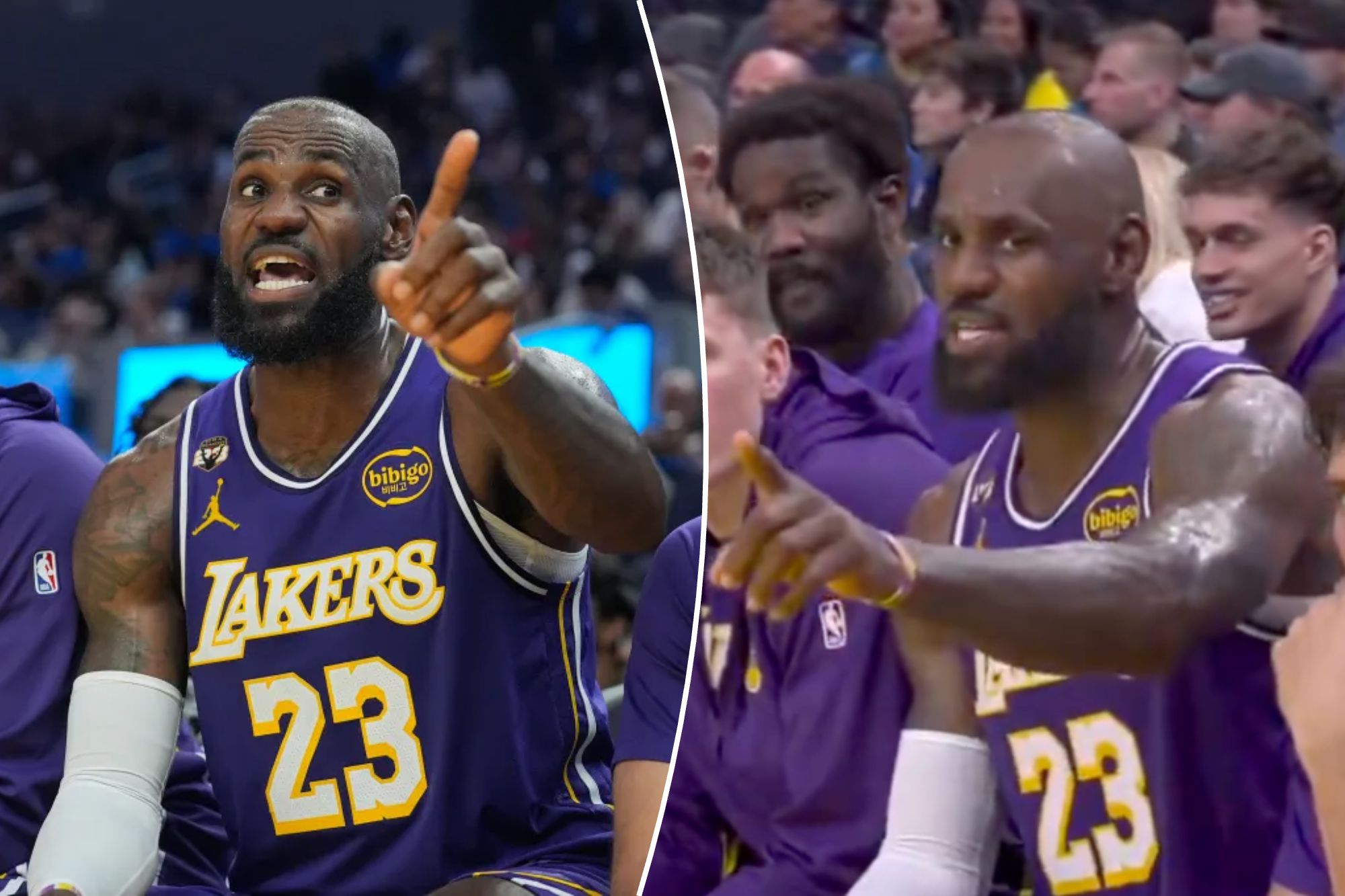 LeBron James’ stern warning for Warriors fans in heated Lakers moment