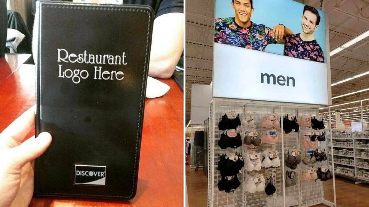 Photos of mistakes that were hard to overlook