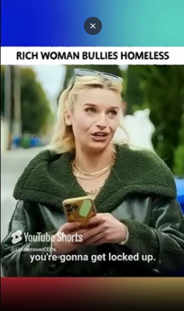 Rich woman is so rude to a homeless veteran!