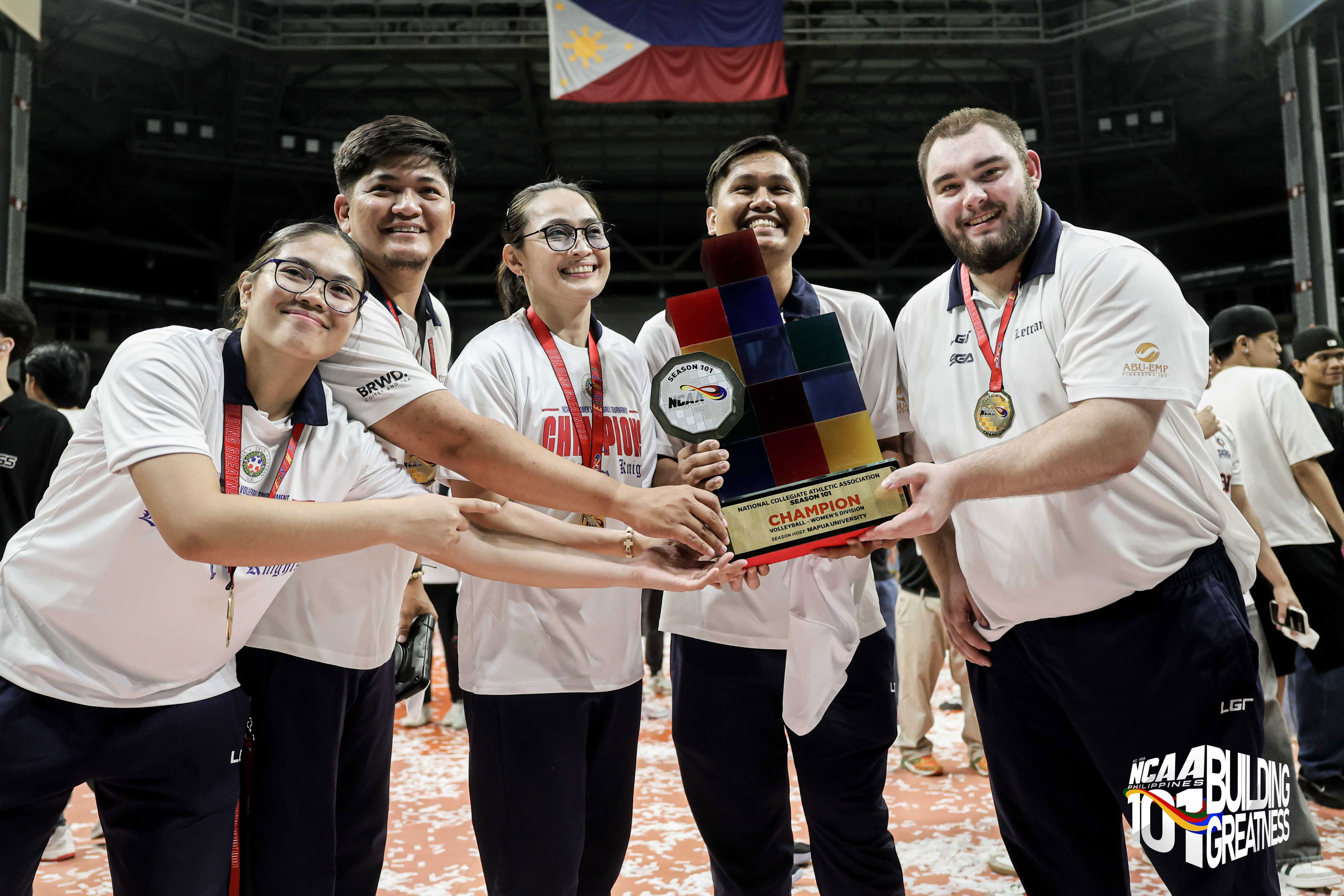 NCAA: Letran halts Benilde’s reign, ends 28-year women’s volleyball ...