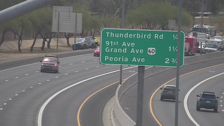 Injuries reported after Loop 101 crash in West Valley