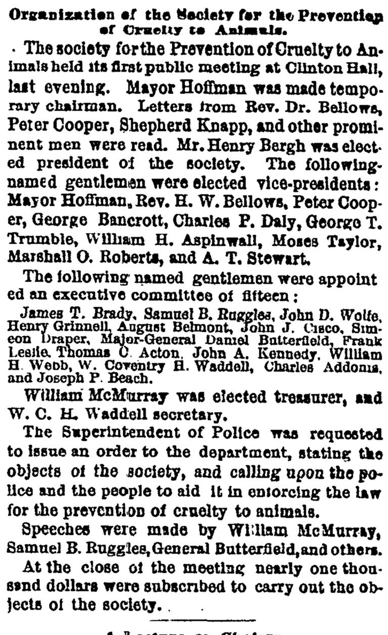 ASPCA celebrates 160 years — check out The Post’s archival coverage of ...