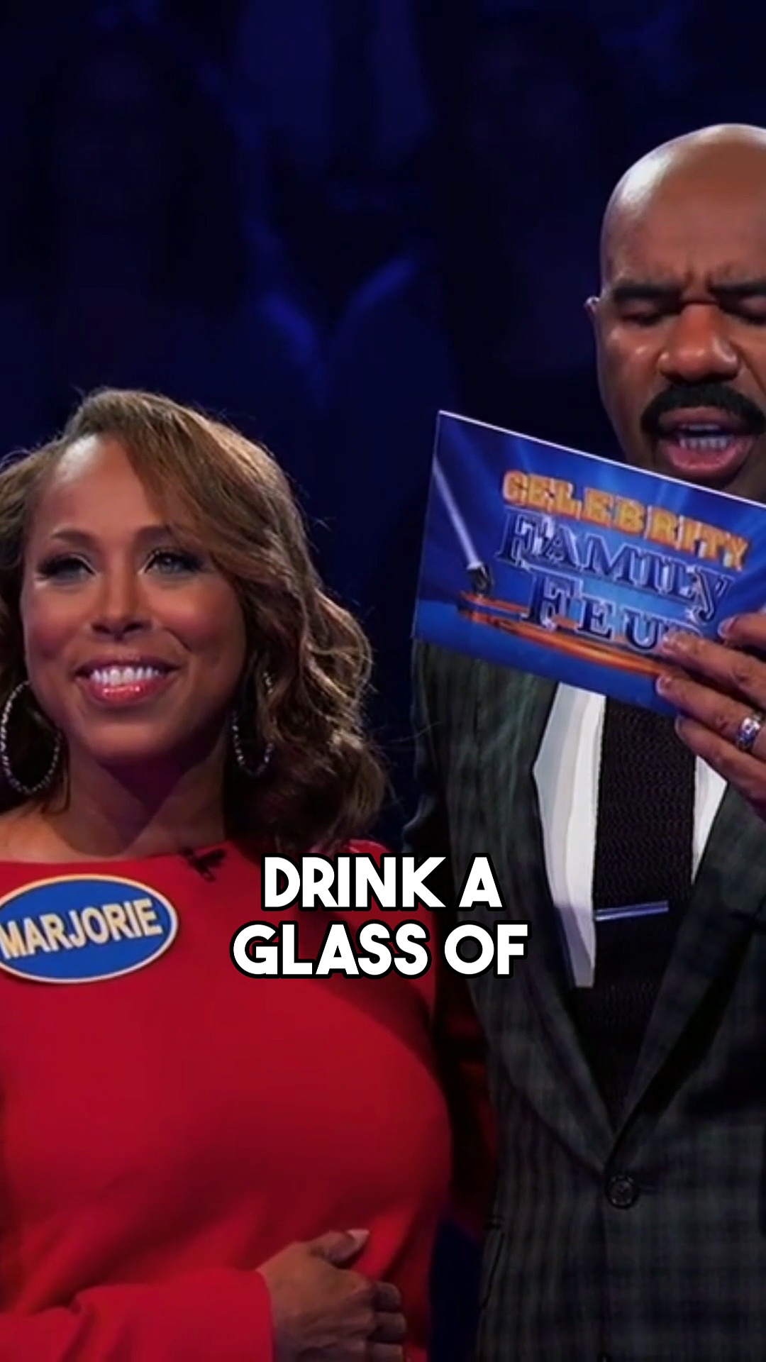 Steve Harvey’s wife shakes up Fast Money on Celebrity Family Feud
