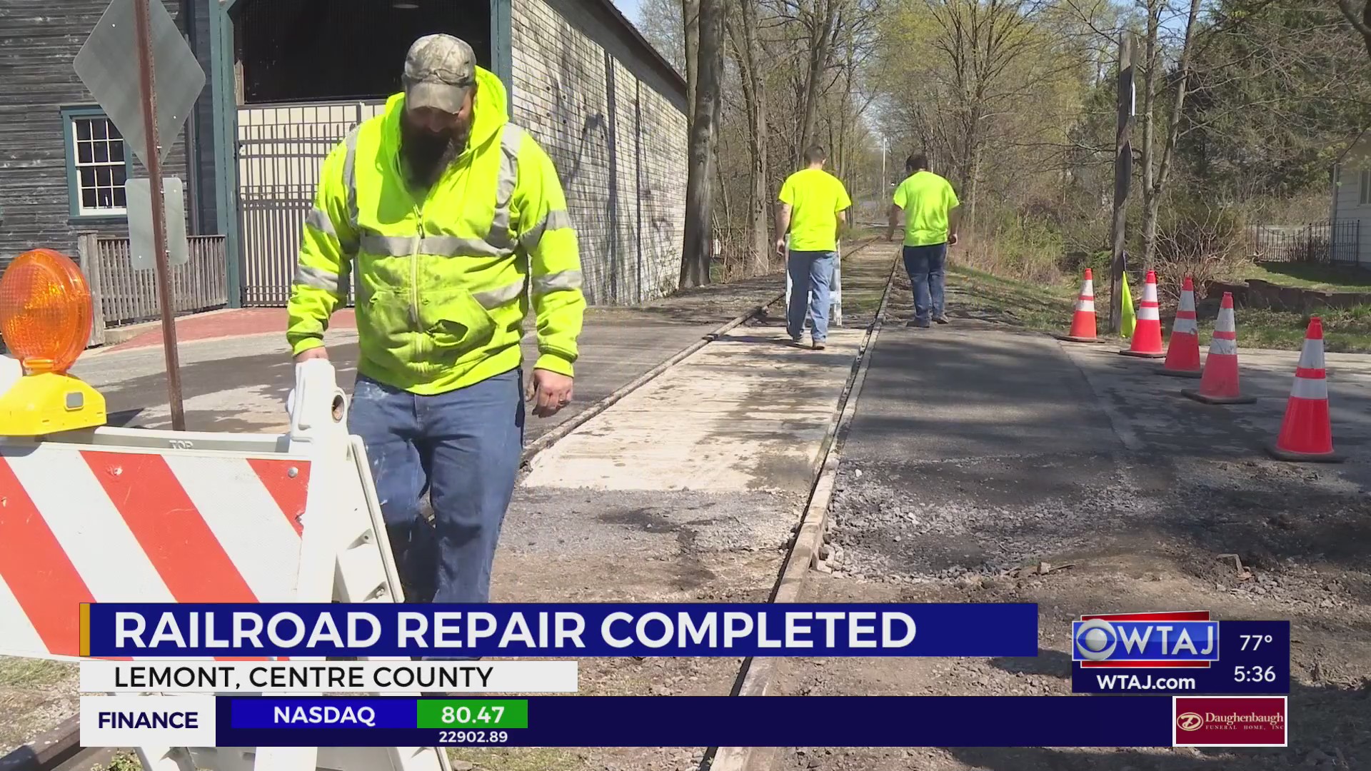 Historic rail restoration complete in Lemont after days of work