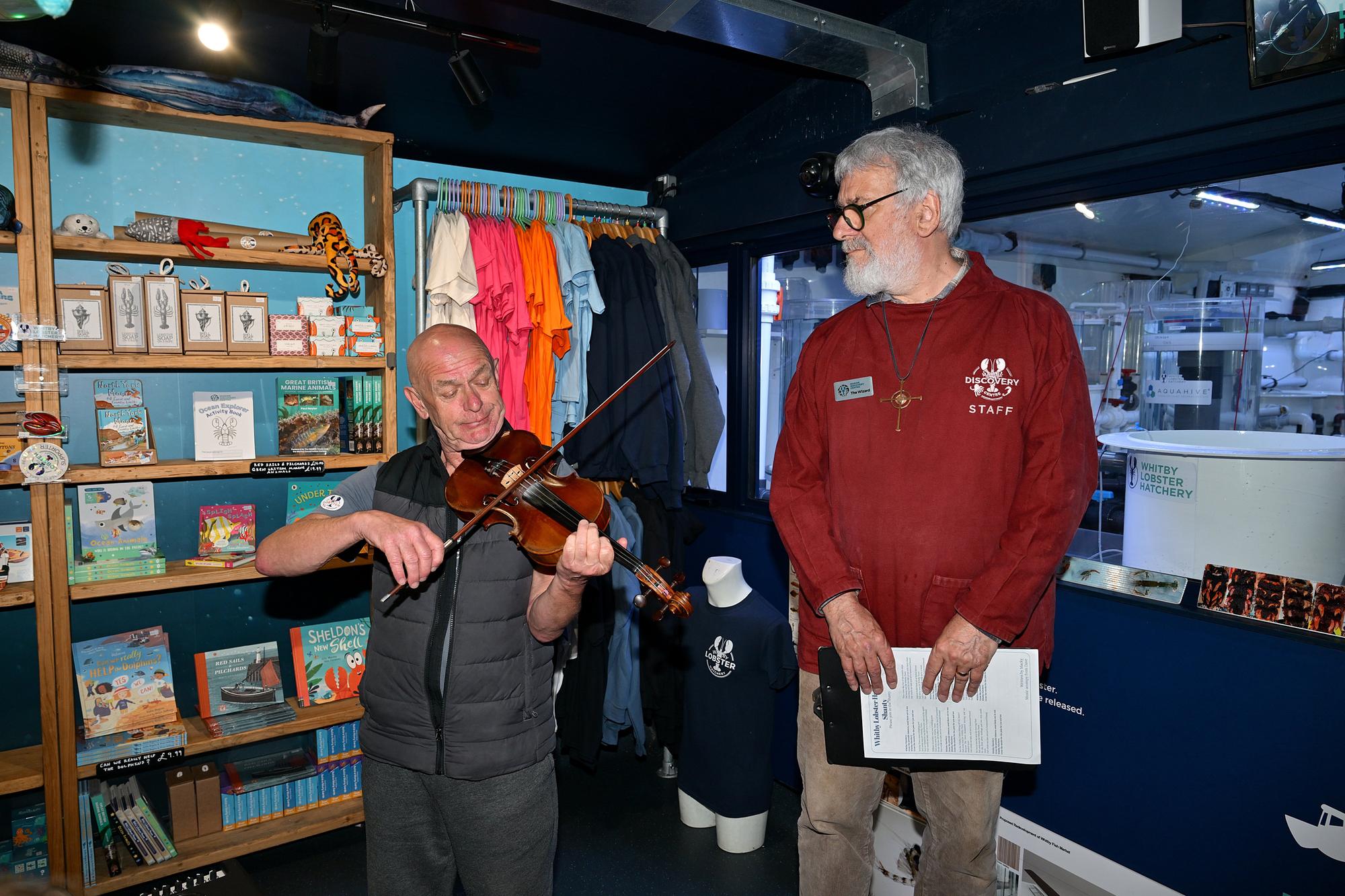 Blessing of 'all things lobster' at Whitby Lobster Hatchery