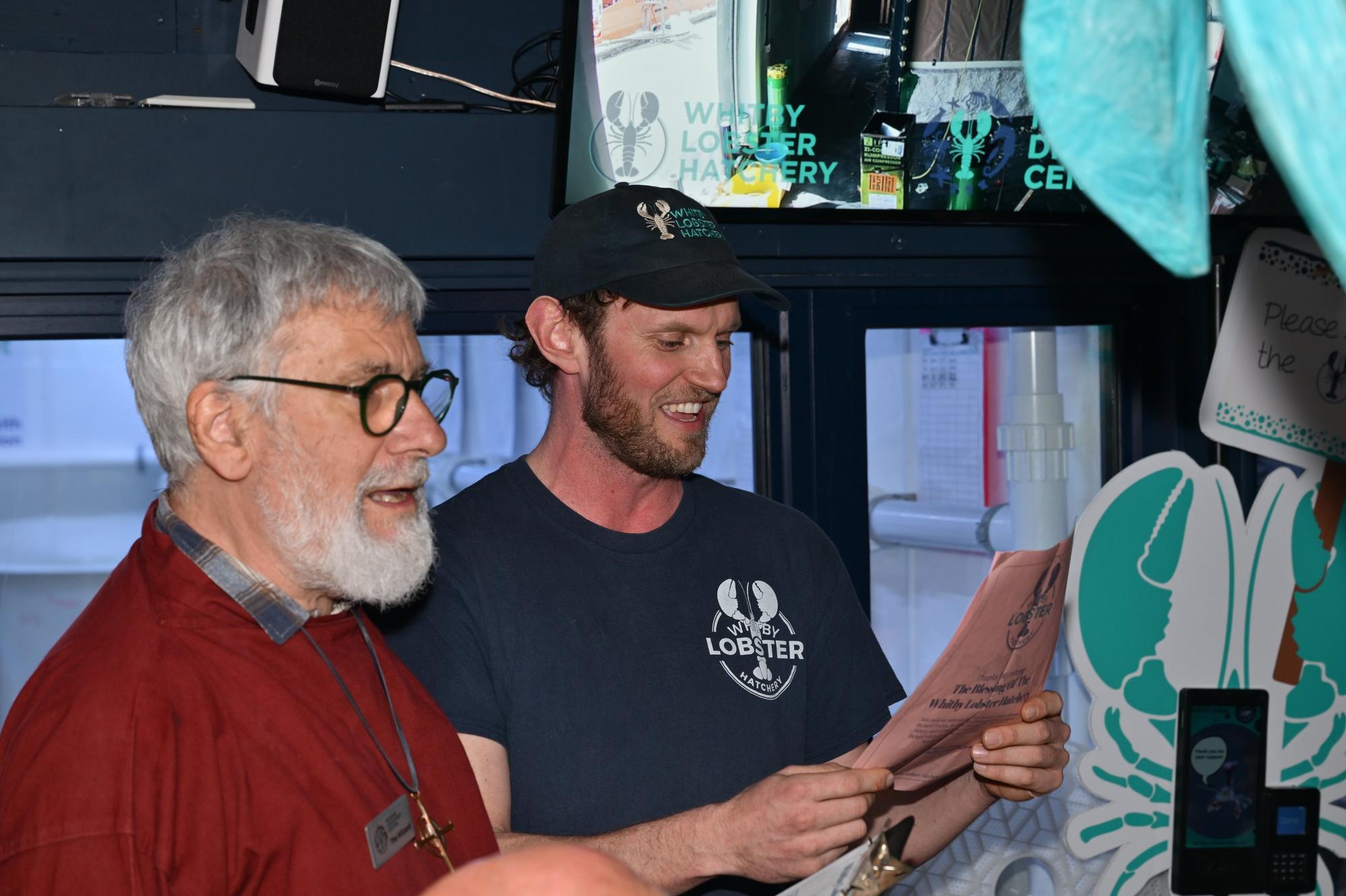 Blessing of 'all things lobster' at Whitby Lobster Hatchery