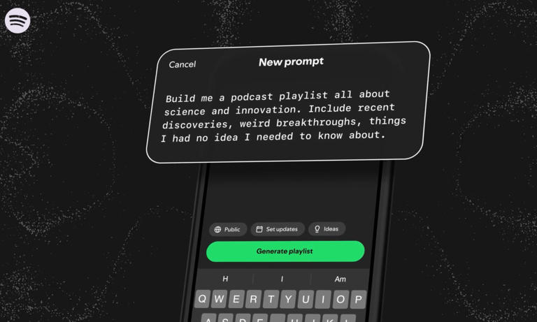 Spotify can now build you a personalized podcast playlist from just a ...
