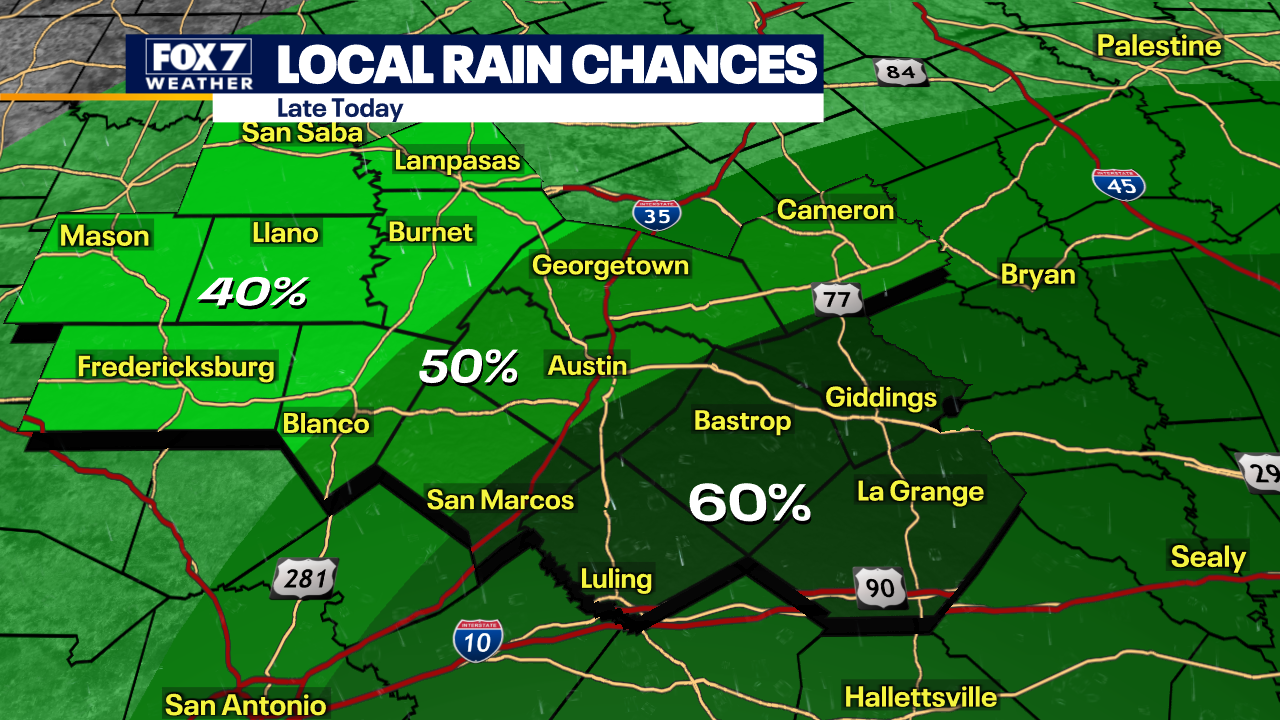 Austin weather: Severe storms possible with main threats hail, strong winds