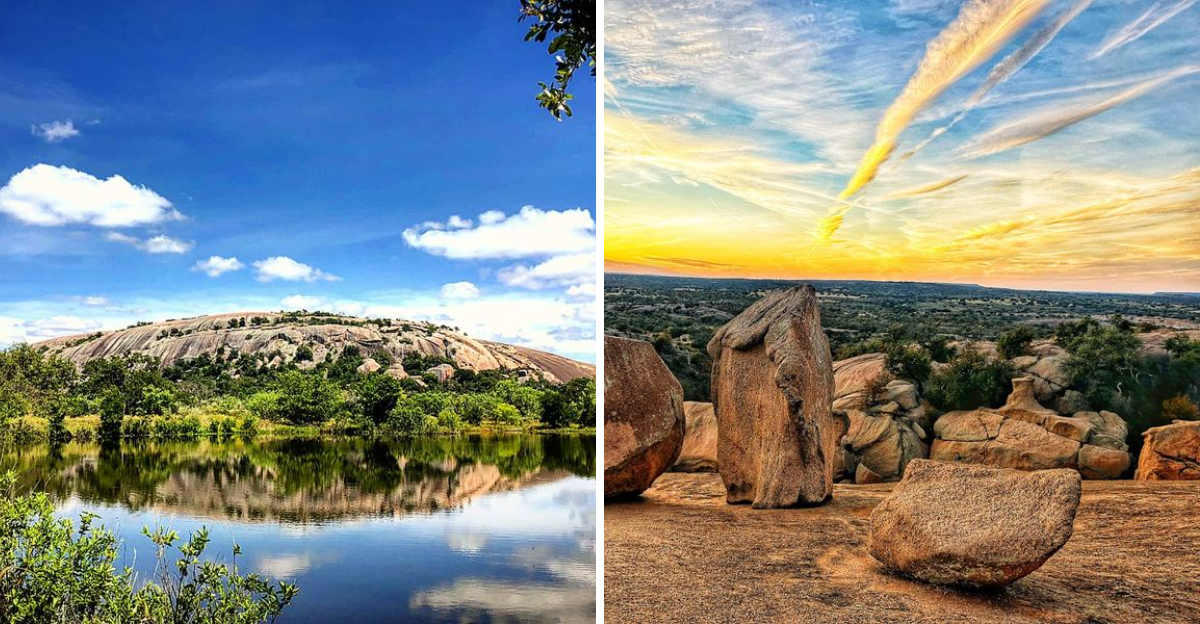 Climbing this giant pink Texas rock feels like exploring another planet