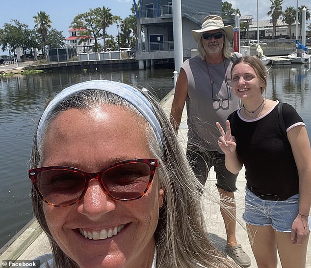 Aylesworth (pictured with her mother and stepfather) said the couple often did not get along when they drank 
