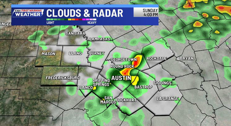 Another round of showers and storms into the evening