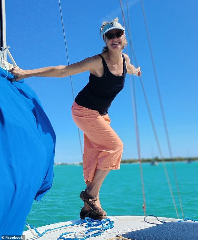 Aylesworth also said there's 'history of him choking her out and threatening to throw her overboard'. Brian Hooker has denied this and insists he is not involved in his wife's disappearance