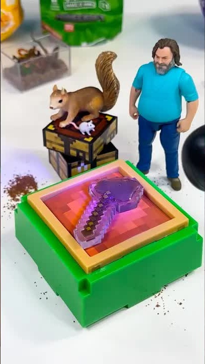 Make it mini Minecraft axe tool kit build #miniverse #iamsteve #axe #toy