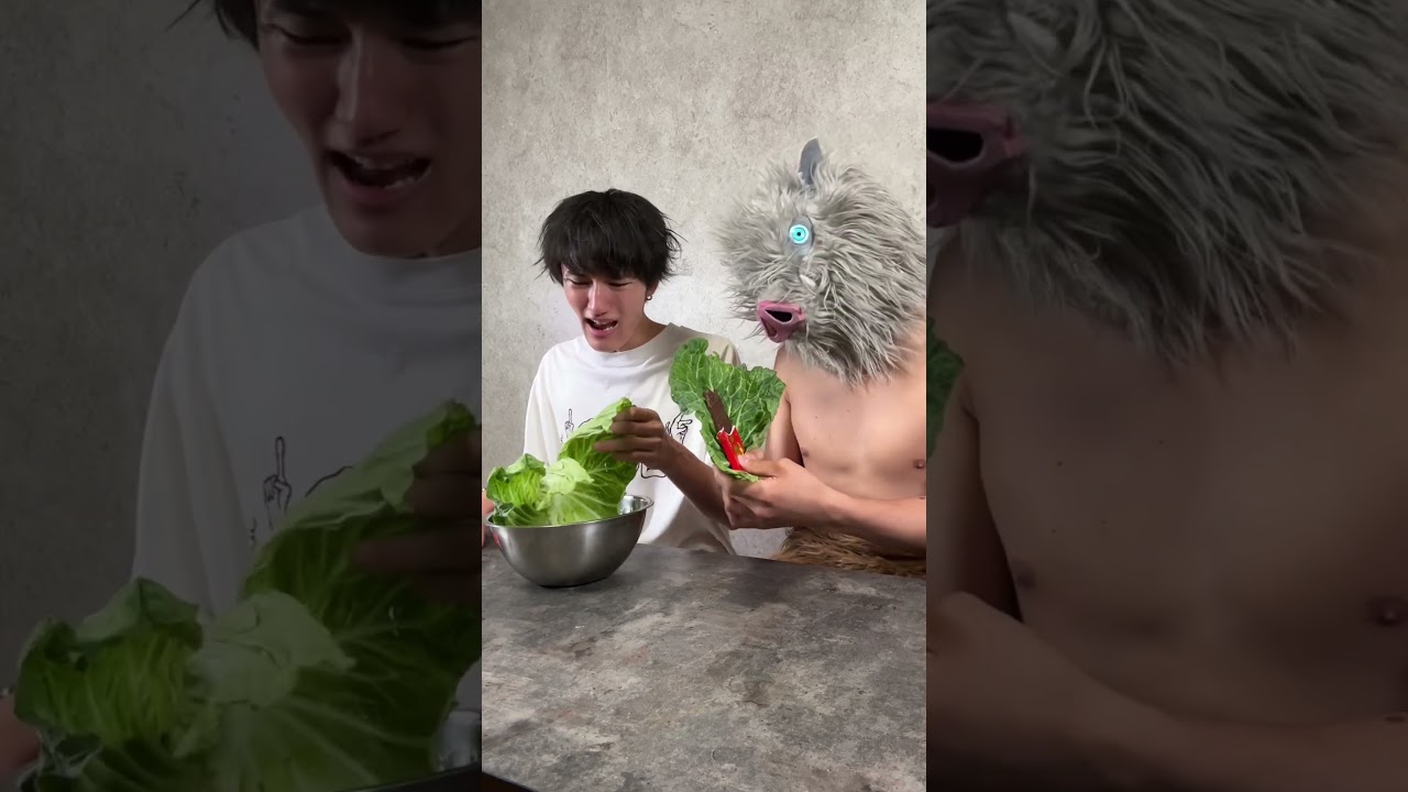 Issei funny video 🥬😂🍫 with Inosuke🔥