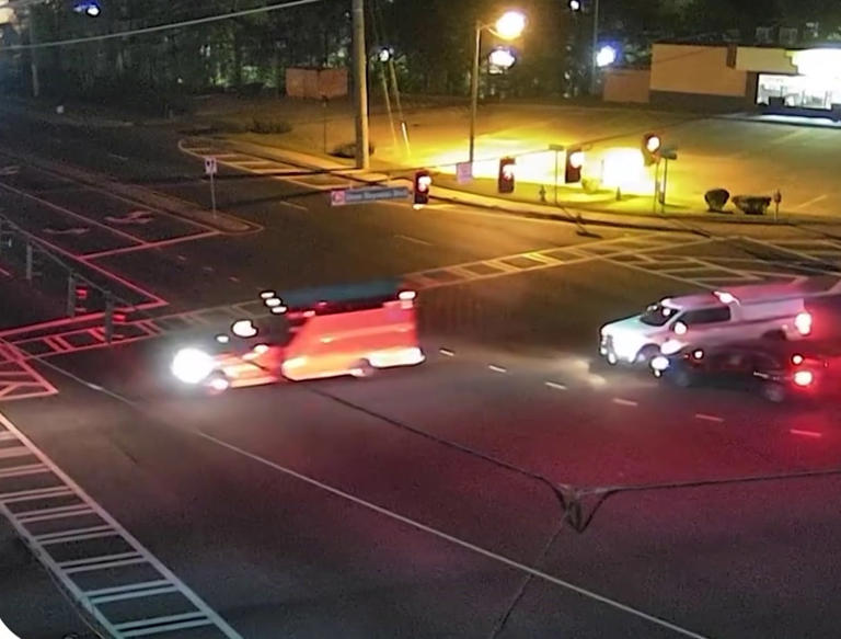 Woman arrested after hitting fire department vehicle and driving away ...