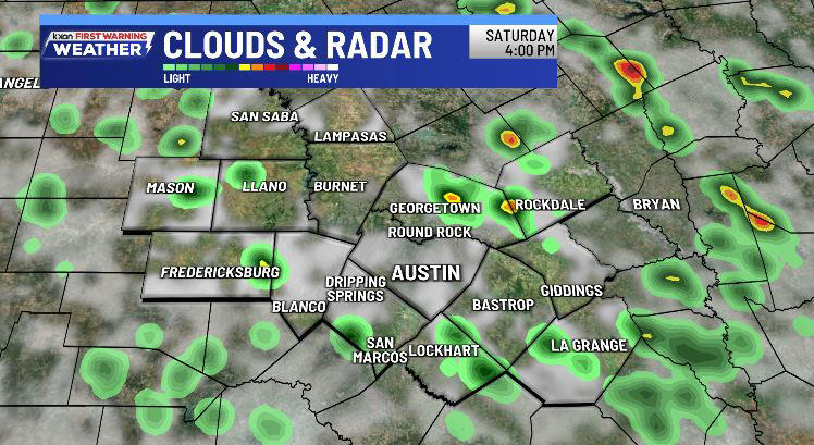 Another round of showers and storms into the evening