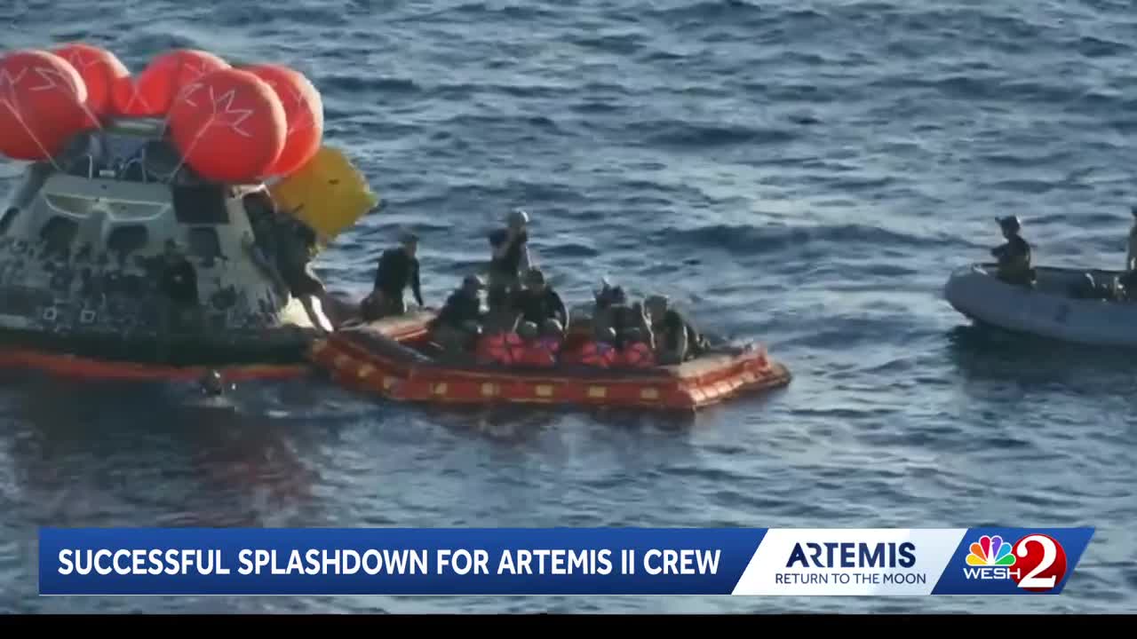 Four Artemis II astronauts emerge safely from Orion capsule ...