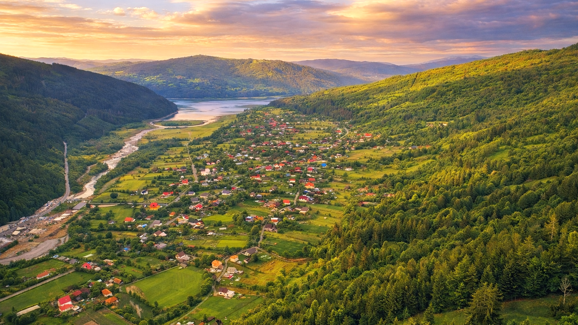 Have you ever seen a village set in a valley like this?
