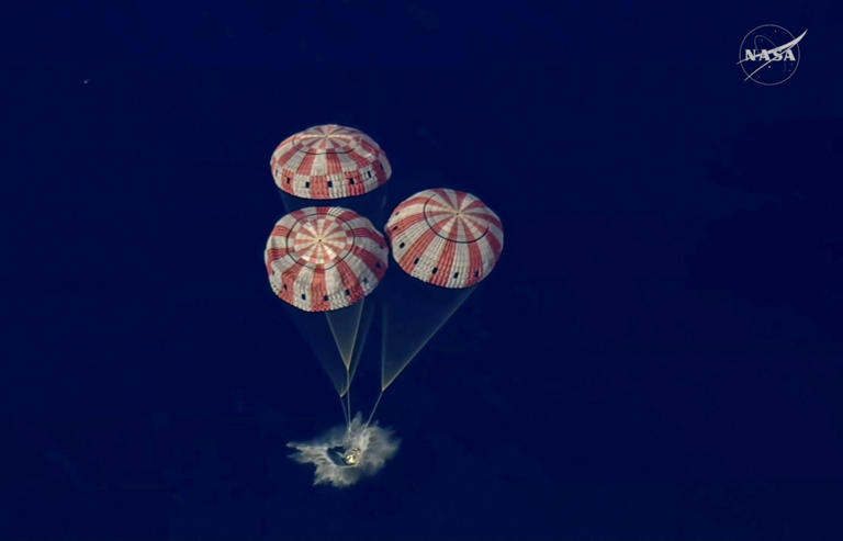 NASA’s Artemis II crew splashes down after history-making moon mission