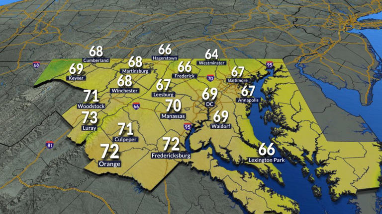 A bit cooler and breezy Saturday, warm Sunday