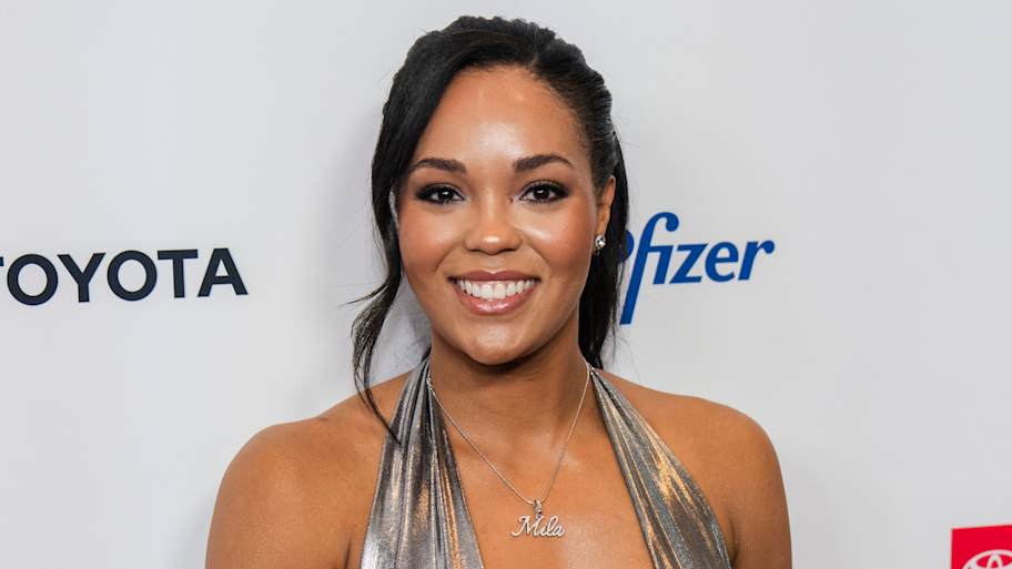 Collier debuts in SI Swimsuit while recovering from ankle surgery