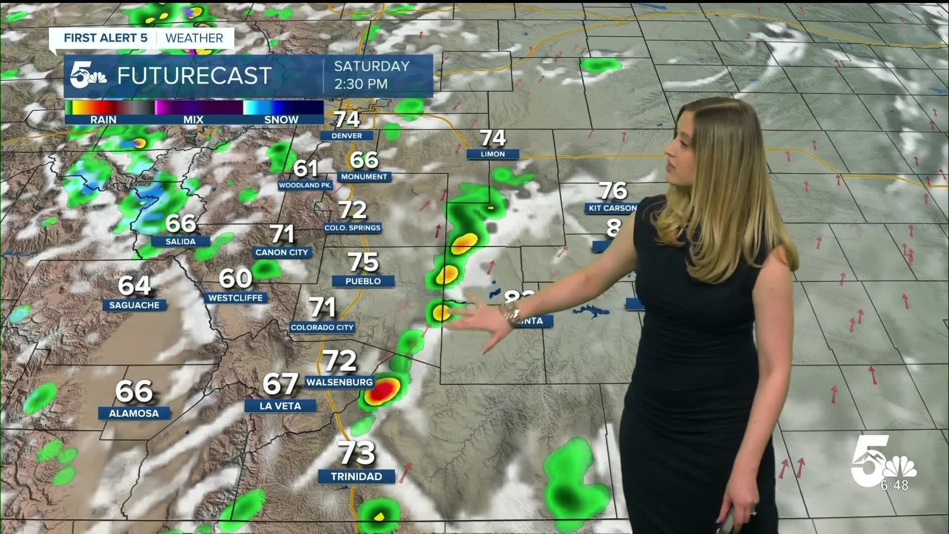 This weekend brings a mix of thunderstorms and wildfire danger in Colorado