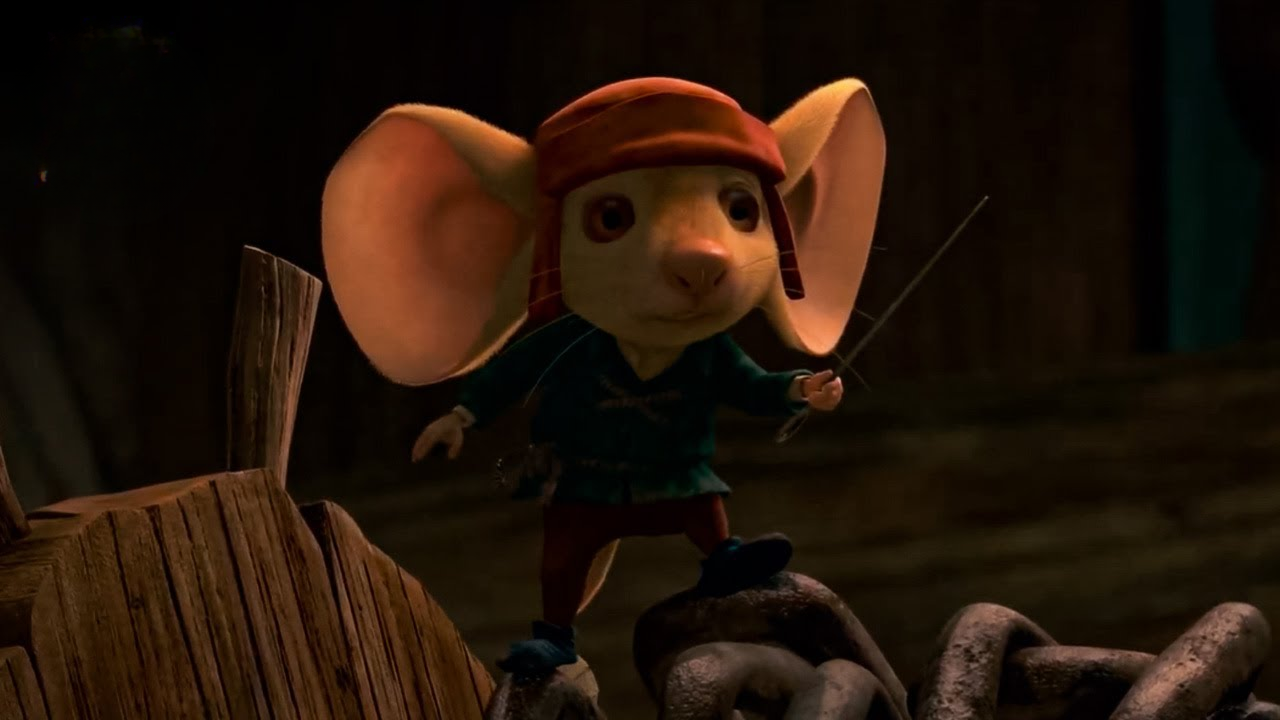 Despereaux saves Princess Pea from the rats (full scene) | The Tale of ...
