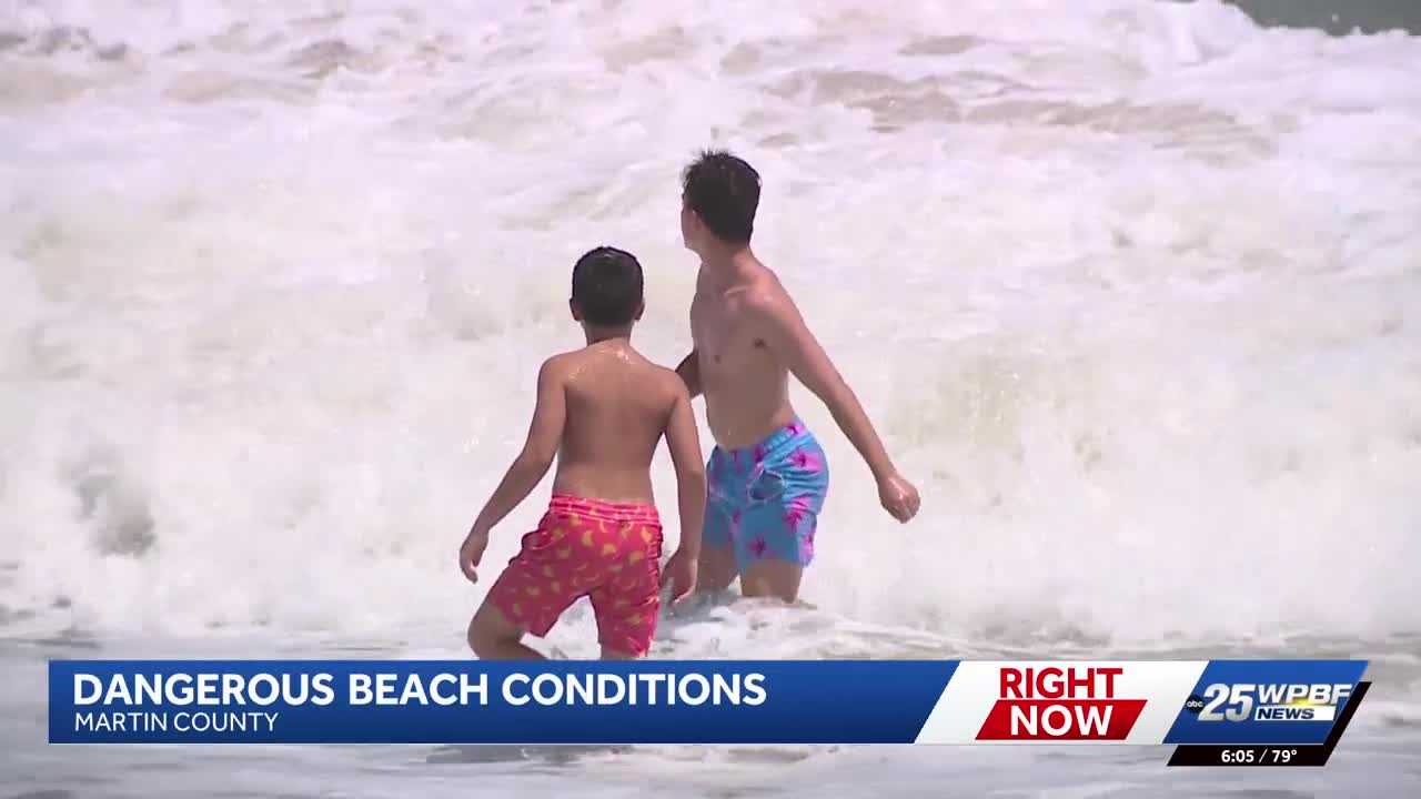 Lifeguards urge caution as rip currents create hazards at local beaches
