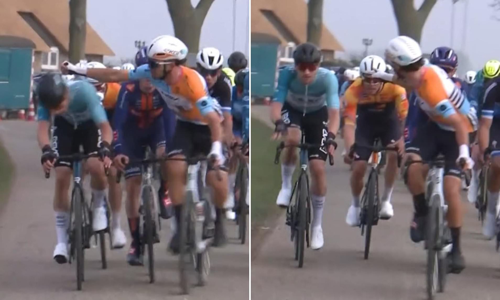 Cycling star slapped with ban after shocking incident where he punched ...