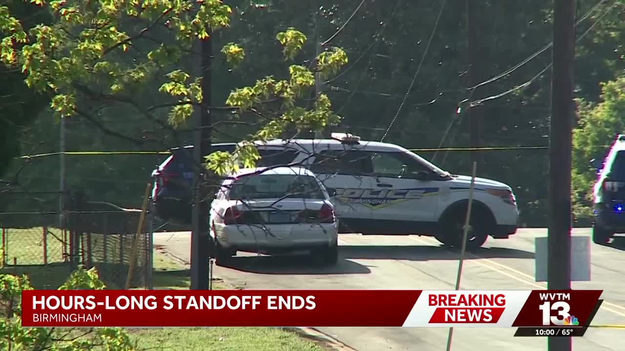 Man surrenders after hours-long standoff in Birmingham neighborhood