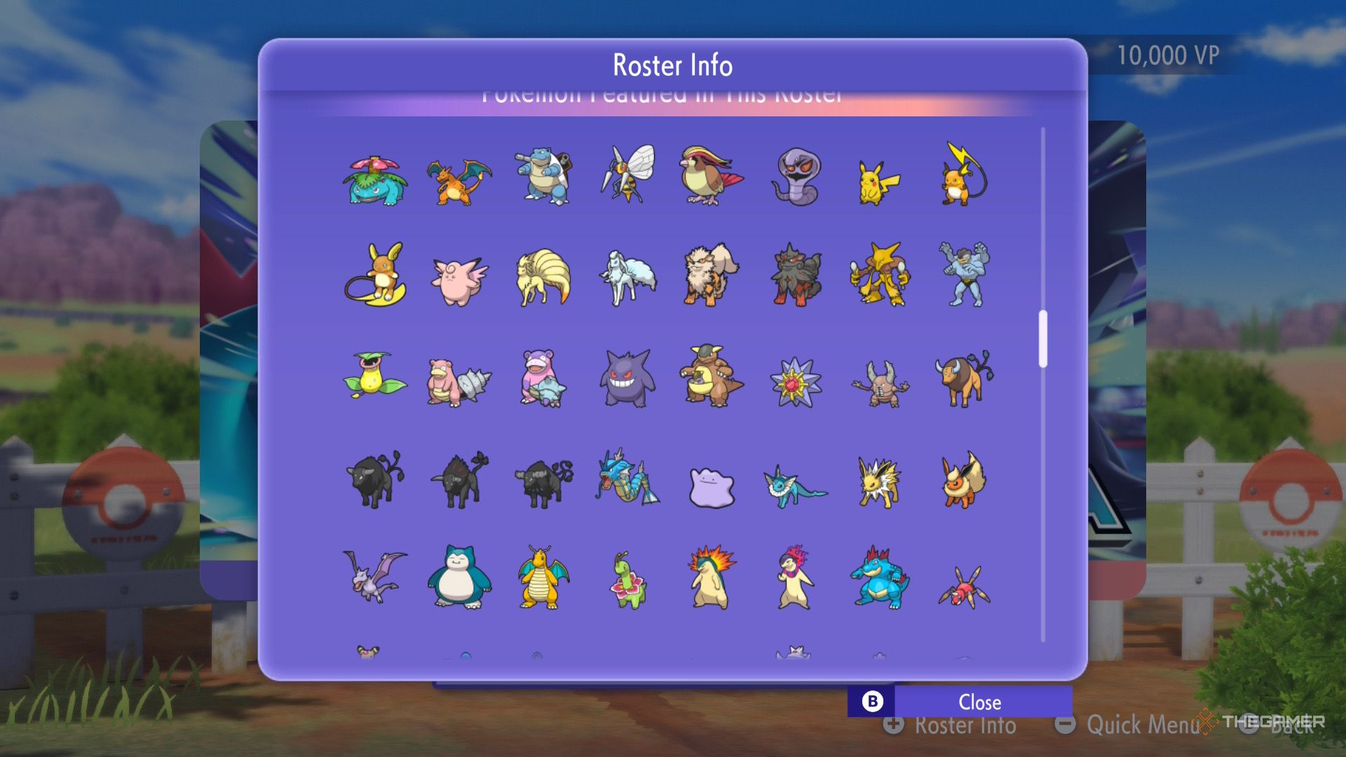 Complete Pokemon List For Pokemon Champions