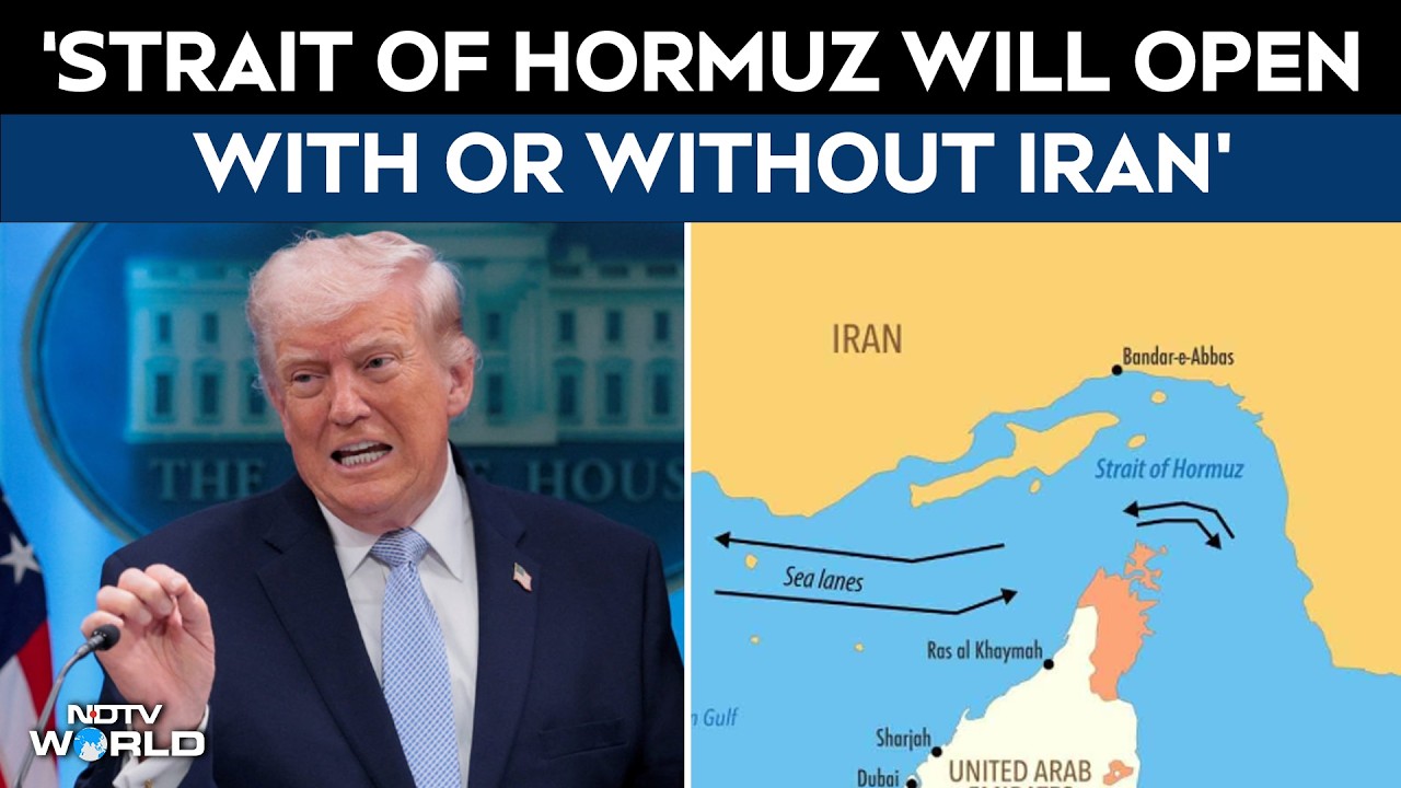 US Iran war news | Trump confident Strait of Hormuz will open 'with or ...