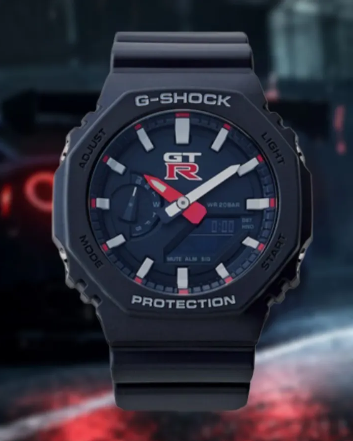 G-SHOCK 日産 GT-R デジタル腕時計 ブラック/レッド G-Shock GA-2100 Nissan GT-R edition revealed, May 2026 launch