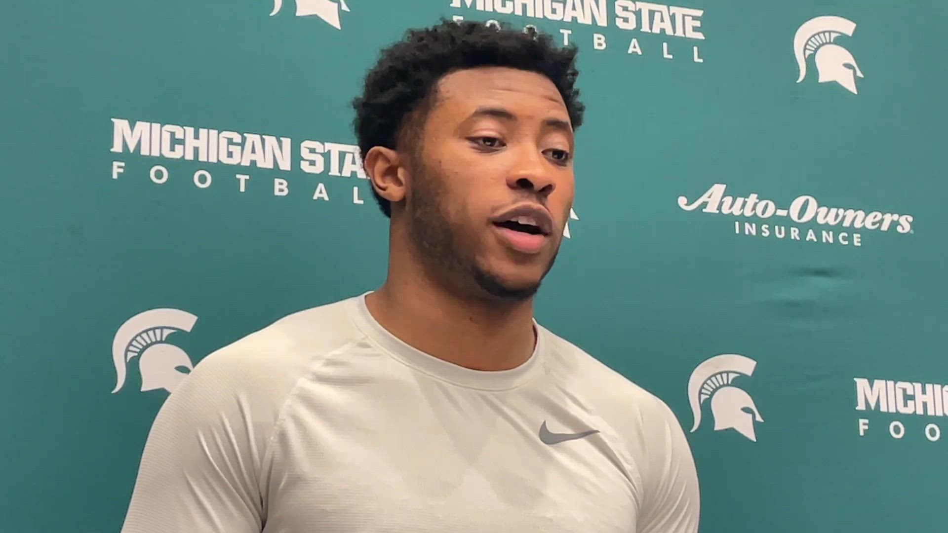 Michigan State CB Tre Bell on having confidence, switching from ...