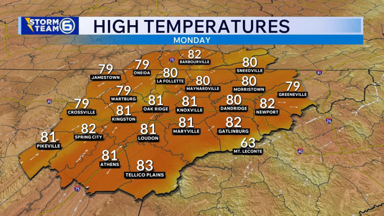 Knoxville Saturday forecast: Warm and sunny
