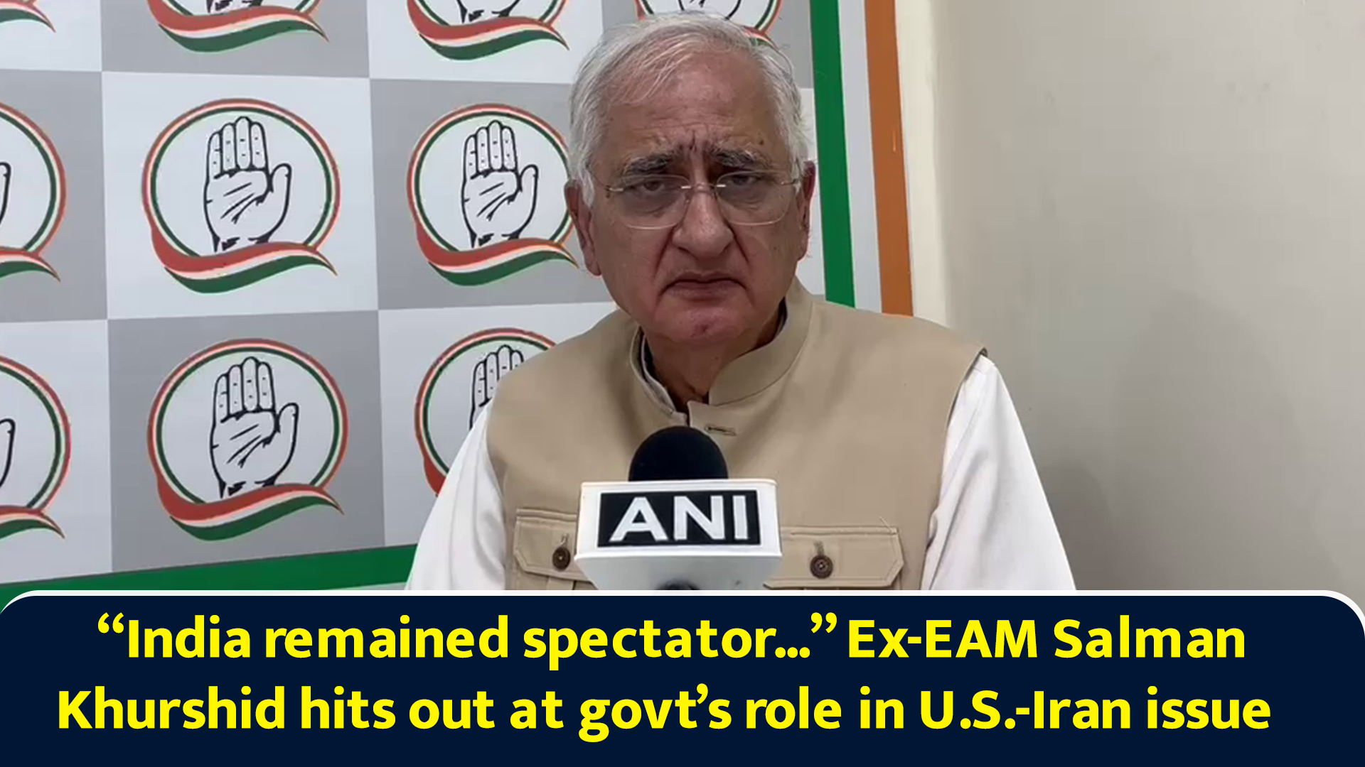 India remained spectator... Ex-EAM Salman Khurshid hits out at govt’s ...