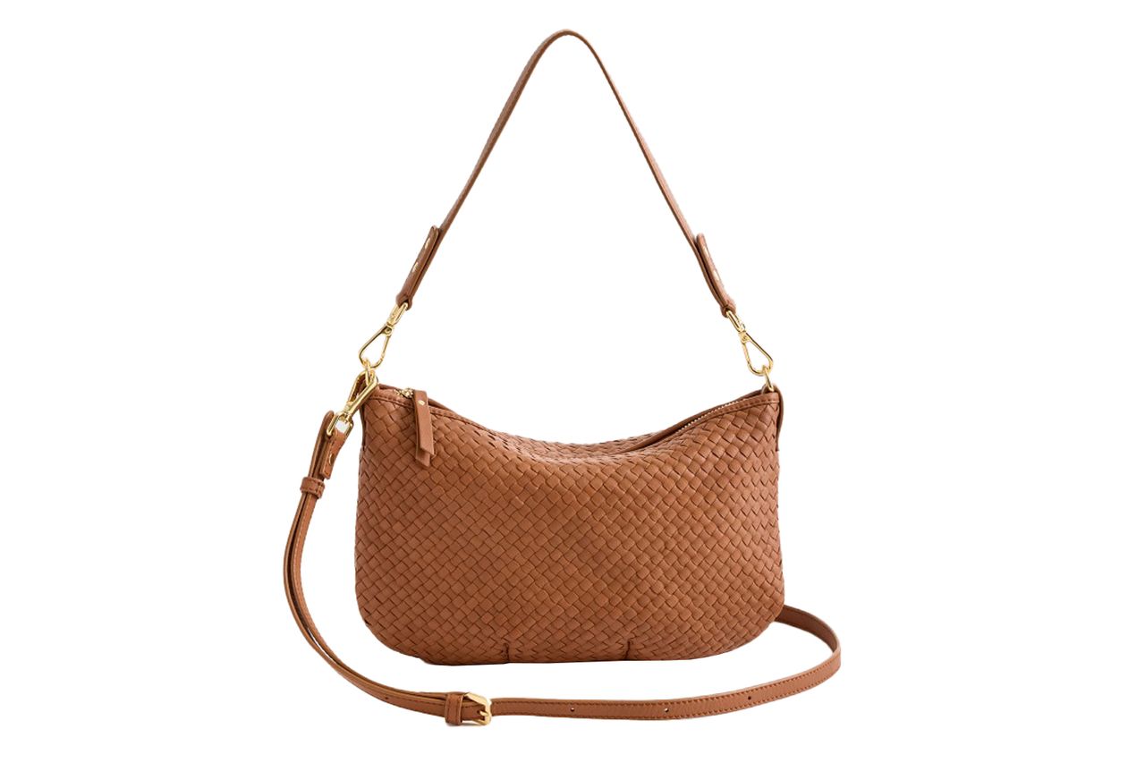 Quince Italian Handwoven Leather Mini Shoulder Bag