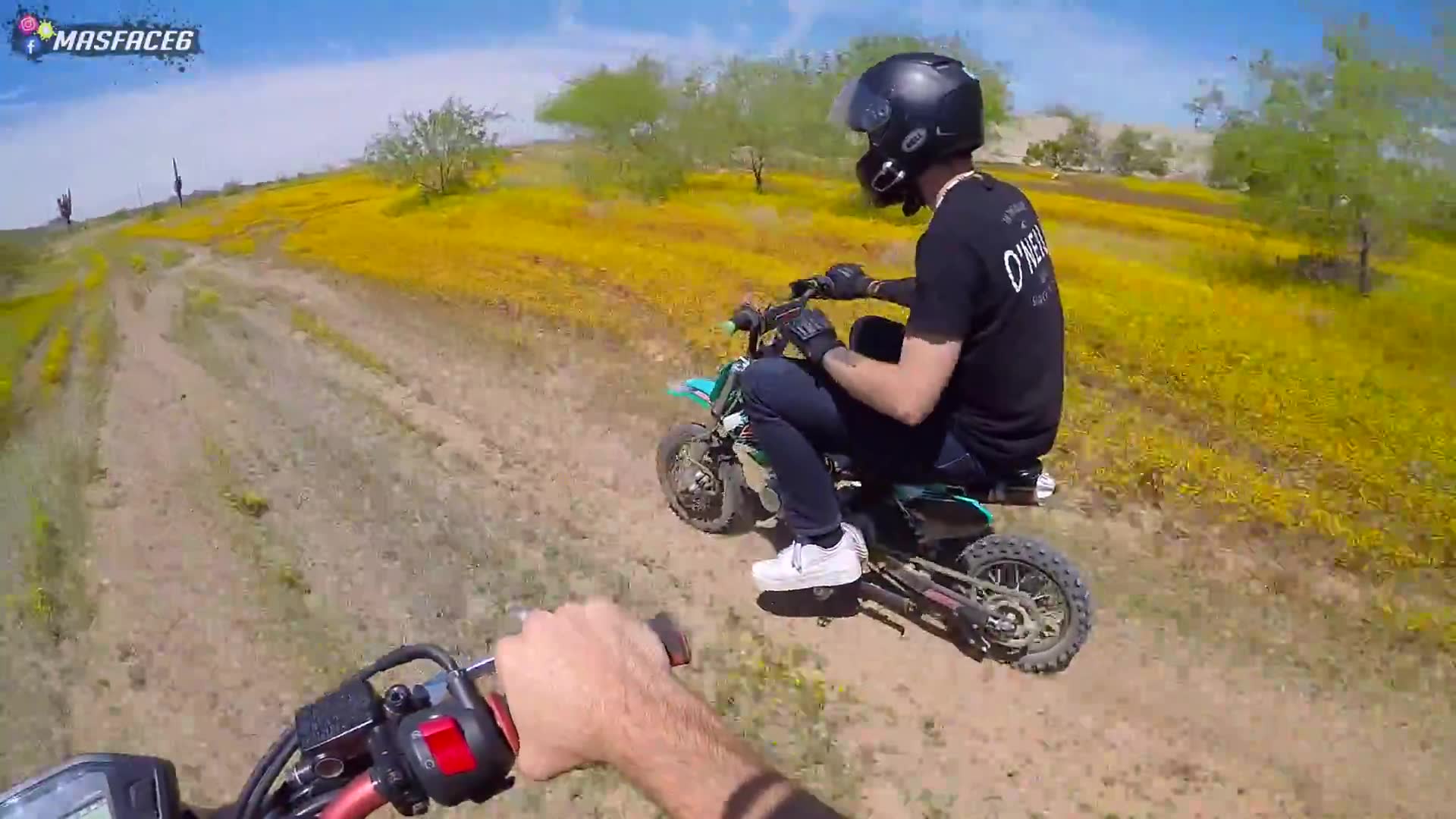 We got a pit bike and rode it over the highway! Caught on camera during ...