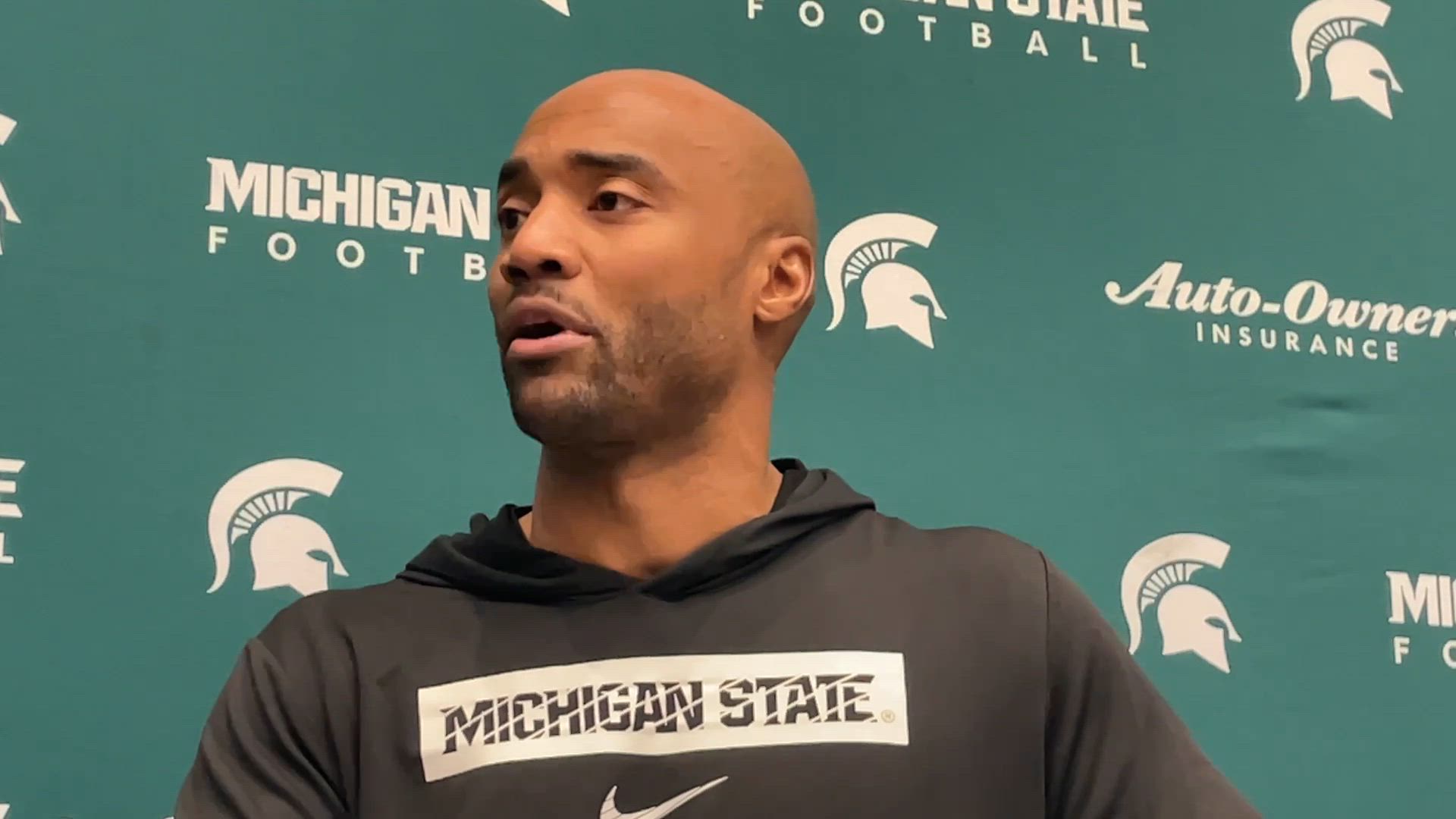 Michigan State's coach James Adams on being back at MSU