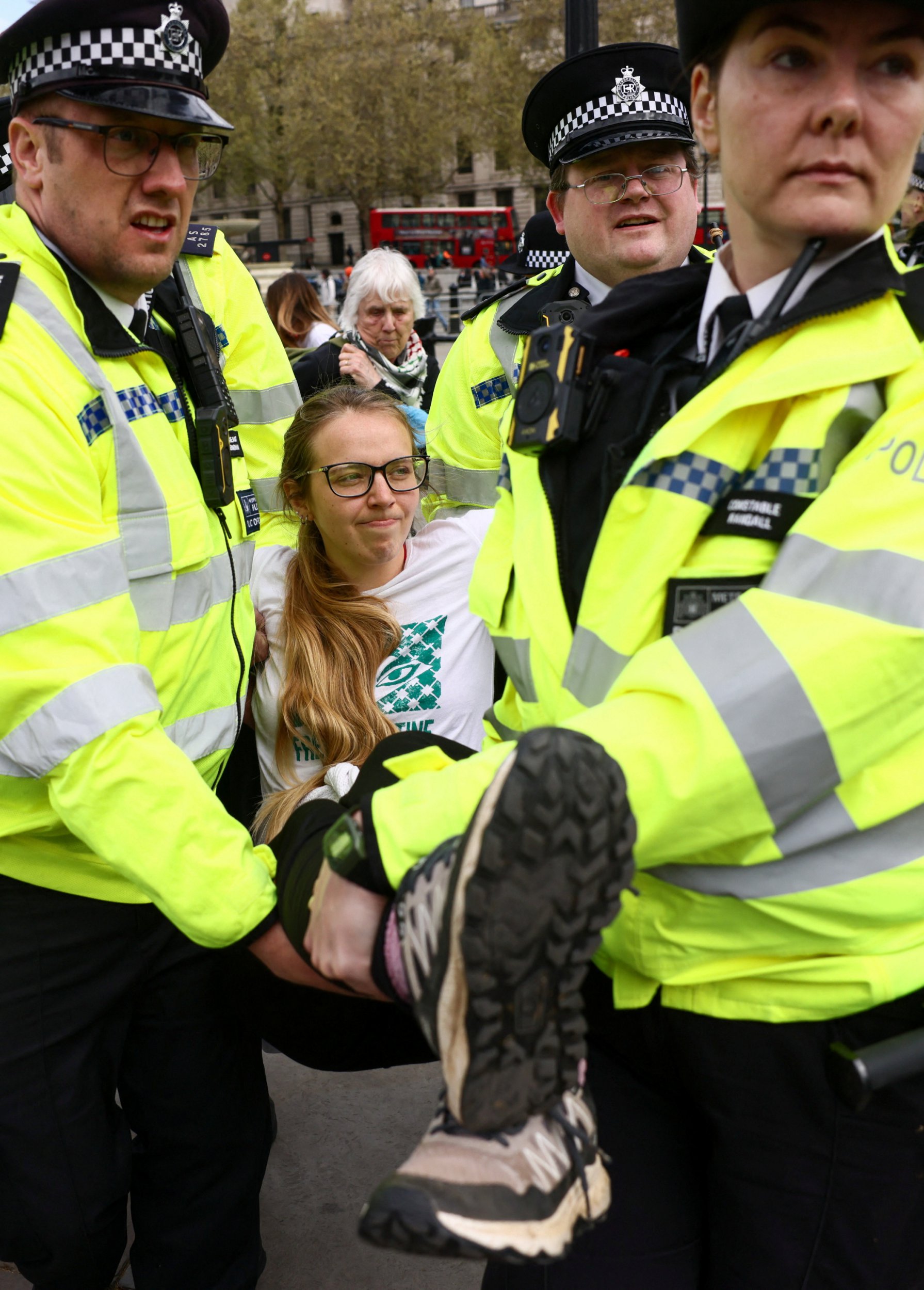 Elderly protesters in camping chairs among more than 500 arrested at ...