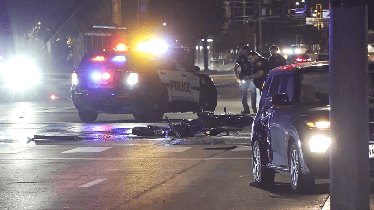 Two hospitalized in critical condition after late night motorcycle crash